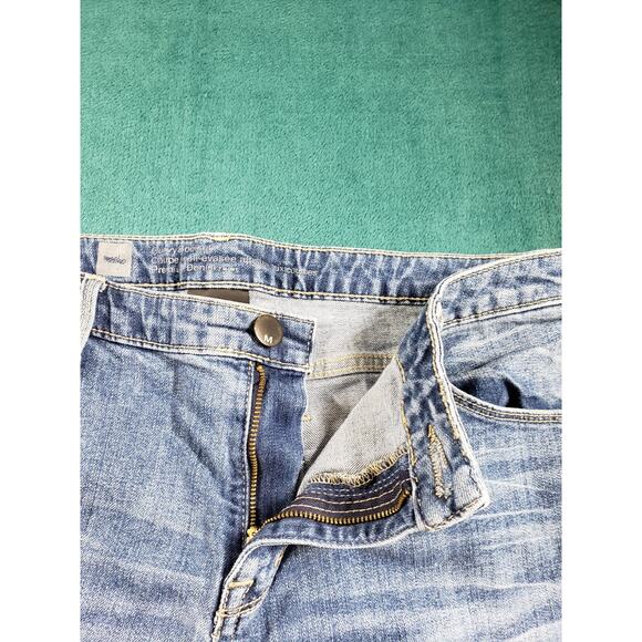 Mossimo Jeans Size 14 Womens Blue Stretch Pants Denim Ladies Mid Rise Bootcut - Picture 4 of 11